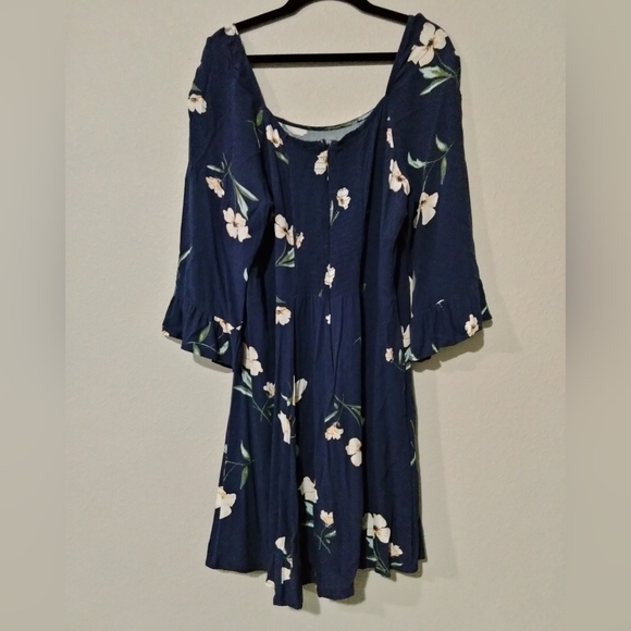 Floral Ruffle Sleeve Mini Dress - Picture 2 of 5